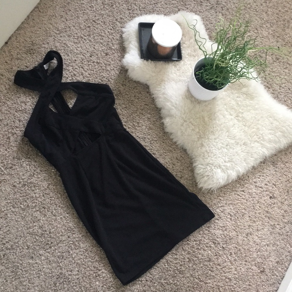 Tobi Halter Cut Out Party Dress